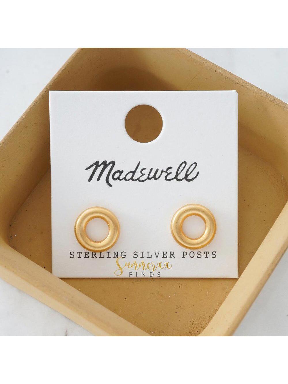 Madewell Chunky Circle Stud Earrings